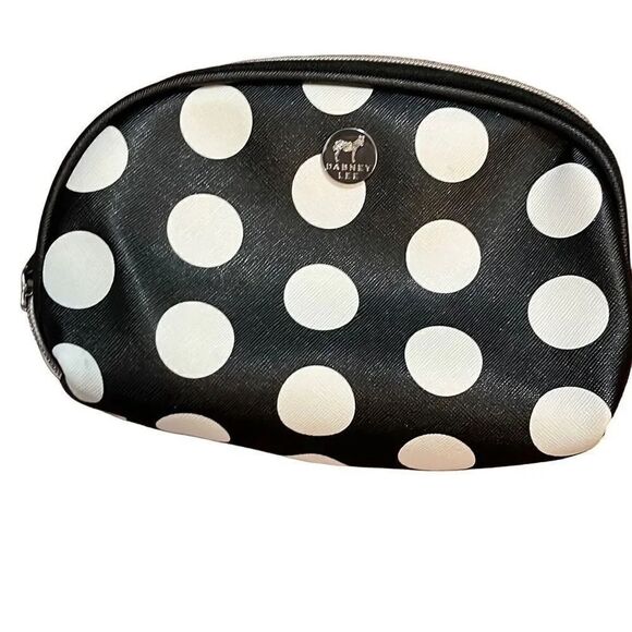 Dabney Lee, black and white polkadot, small cosmetic case - Picture 1 of 4